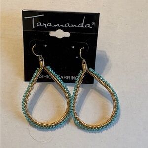 Taramanda Gold and Turquoise Earrings